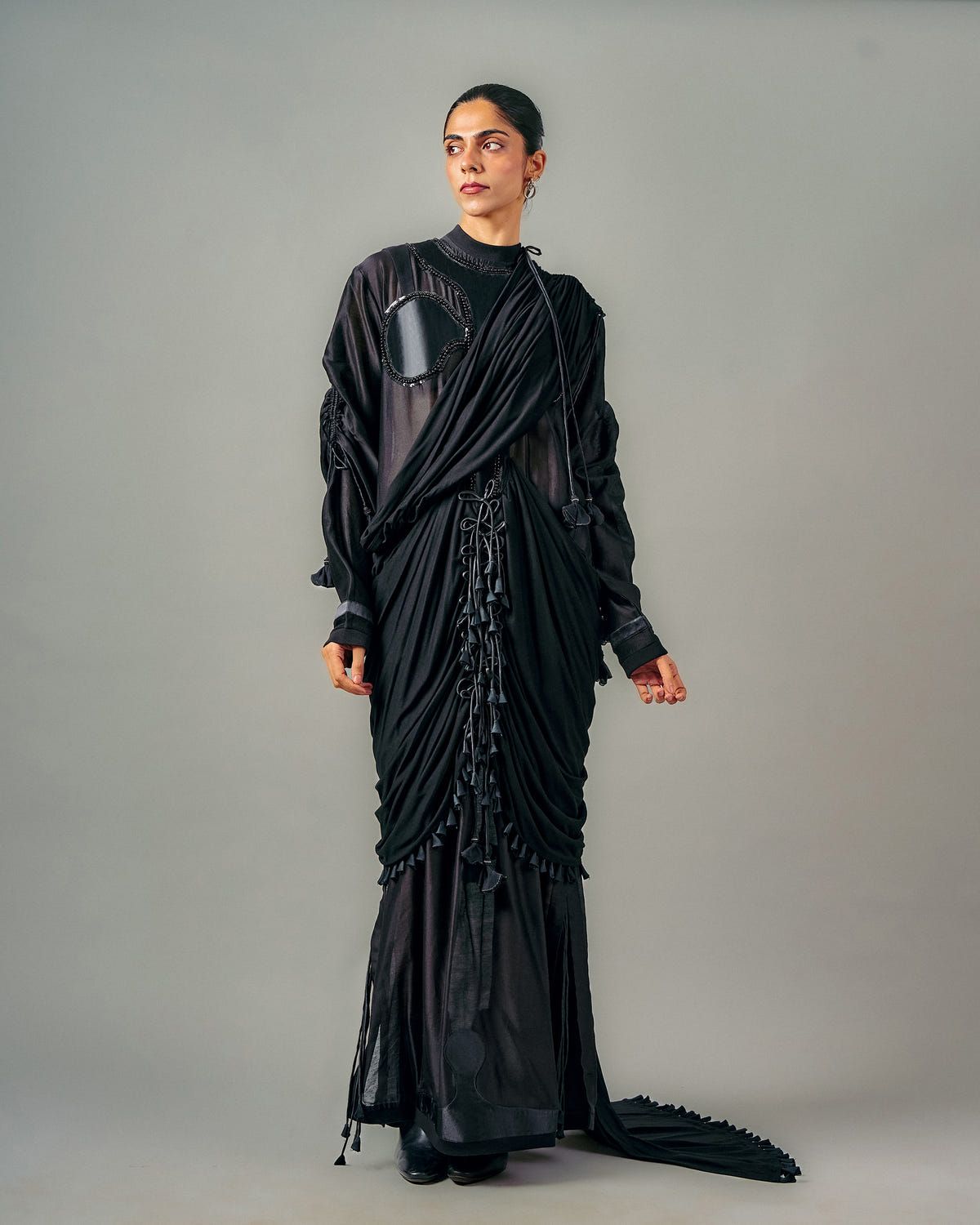 Saree drape dress - image 1