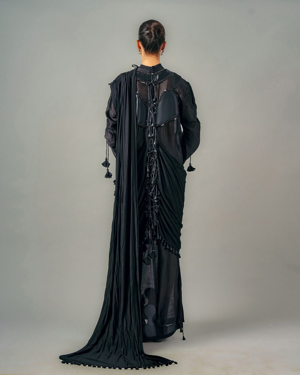Saree drape dress - image 4