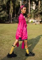 Cut-out saree drape shirt view 3