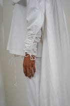 Pocket saree draped shirt view 4