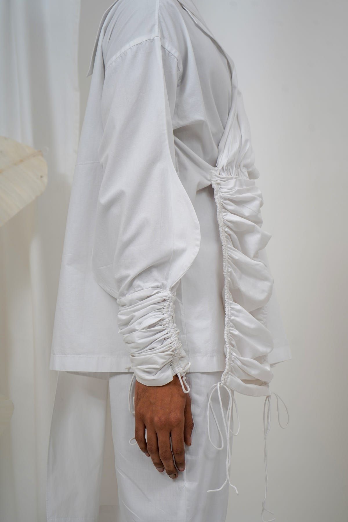 Pocket saree draped shirt - image 5