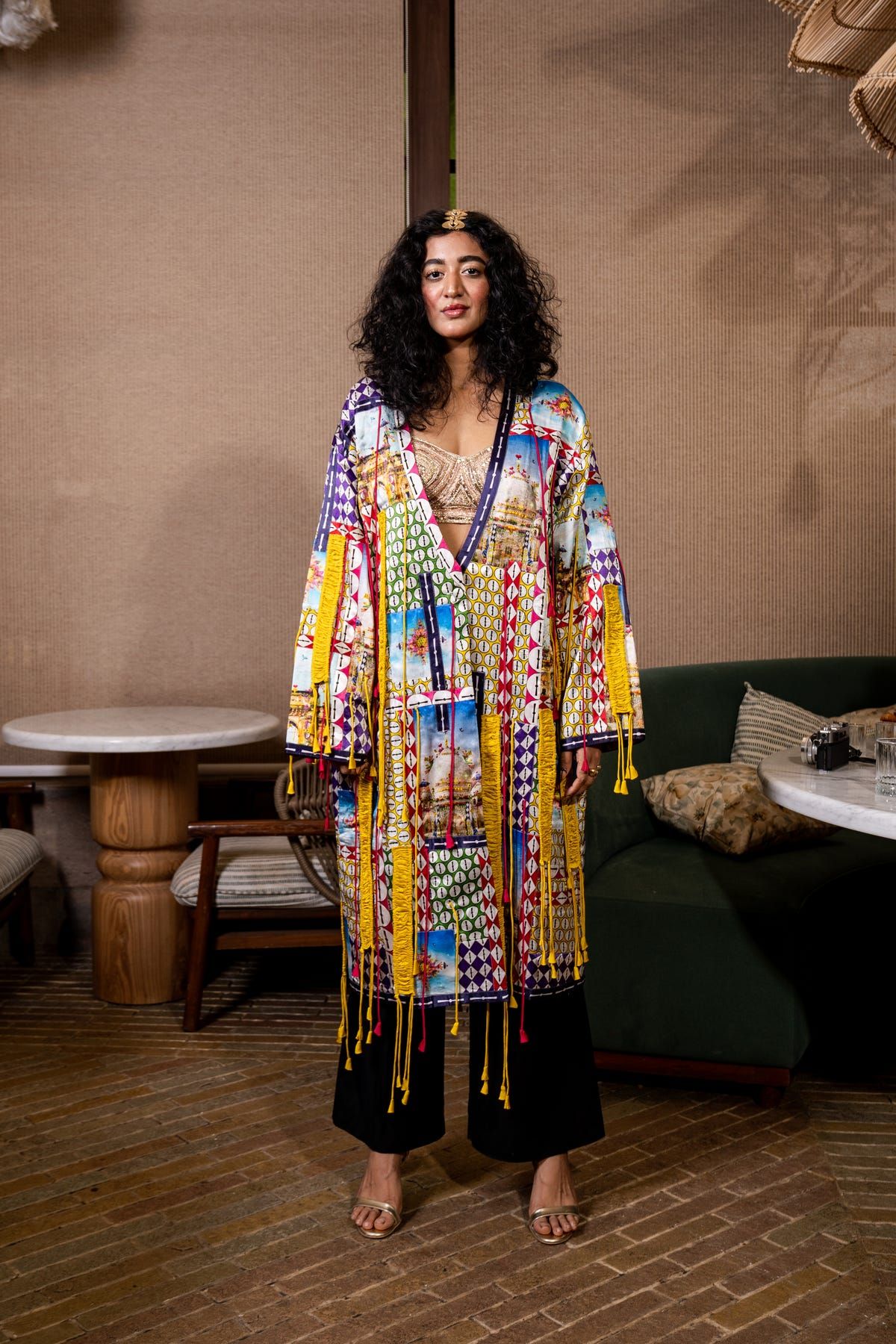 India patchwork jacket - image 2