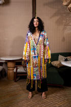 India patchwork jacket view 2