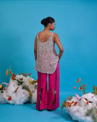 Cut-out amoeba fringed trouser view 3
