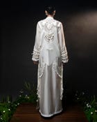 Sculptural patchwork dress view 4