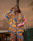 Amoeba fringed jacket set view 1