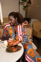 Amoeba fringed jacket set view 4