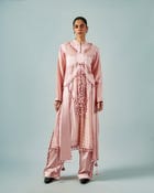 Ornament patchwork kurta + Tassels trouser set view 1