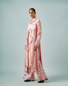 Ornament patchwork kurta + Tassels trouser set view 3