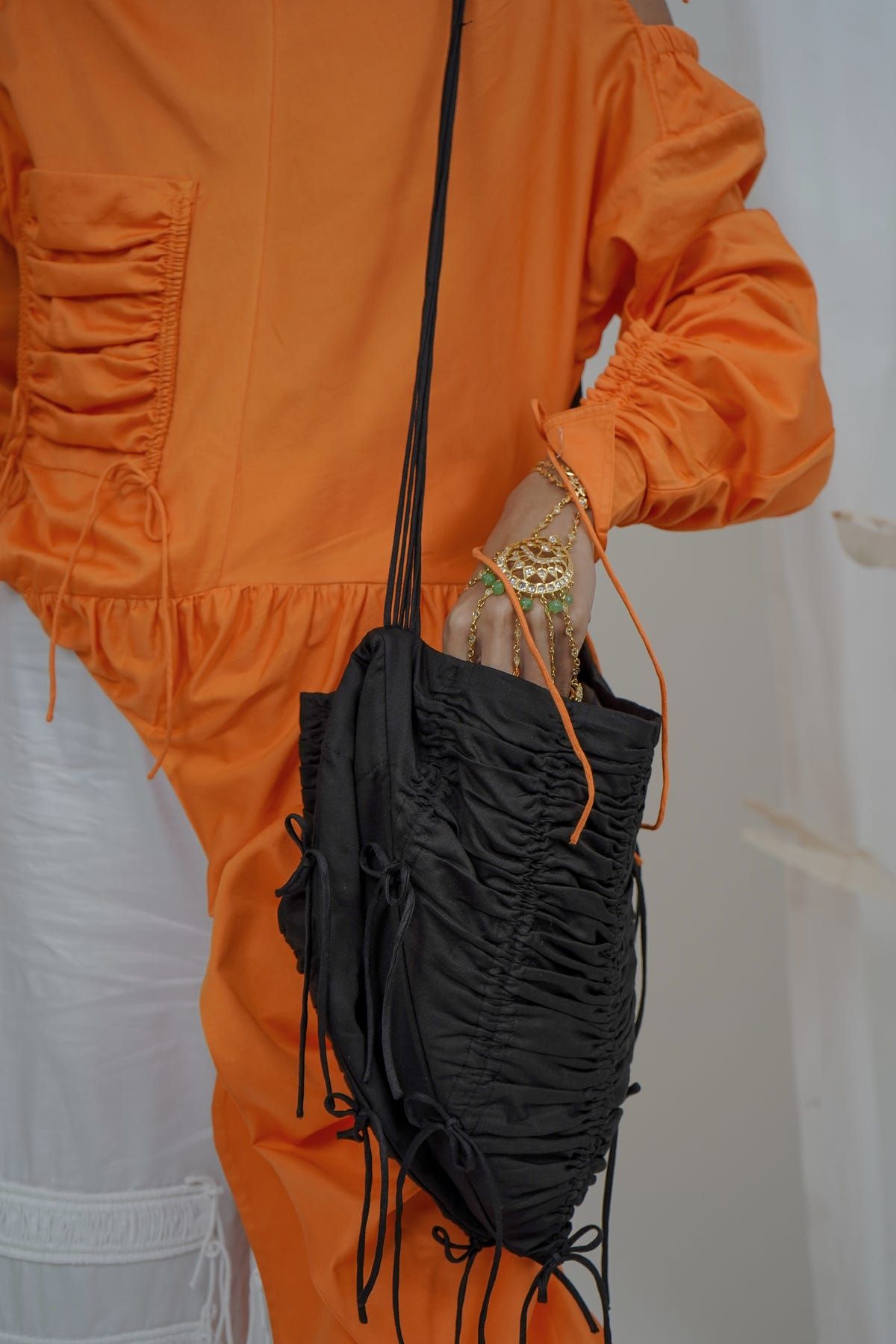 Gathered flap bag - image 3