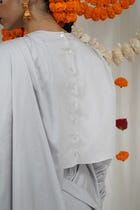 Deconstructed buttons saree set view 5