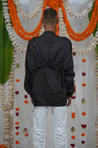 Gathered apron shirt view 3