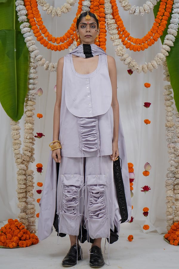 Saim — Gathered layer co-ord set