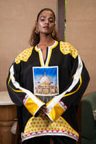 Taj Mahal kurta set view 1