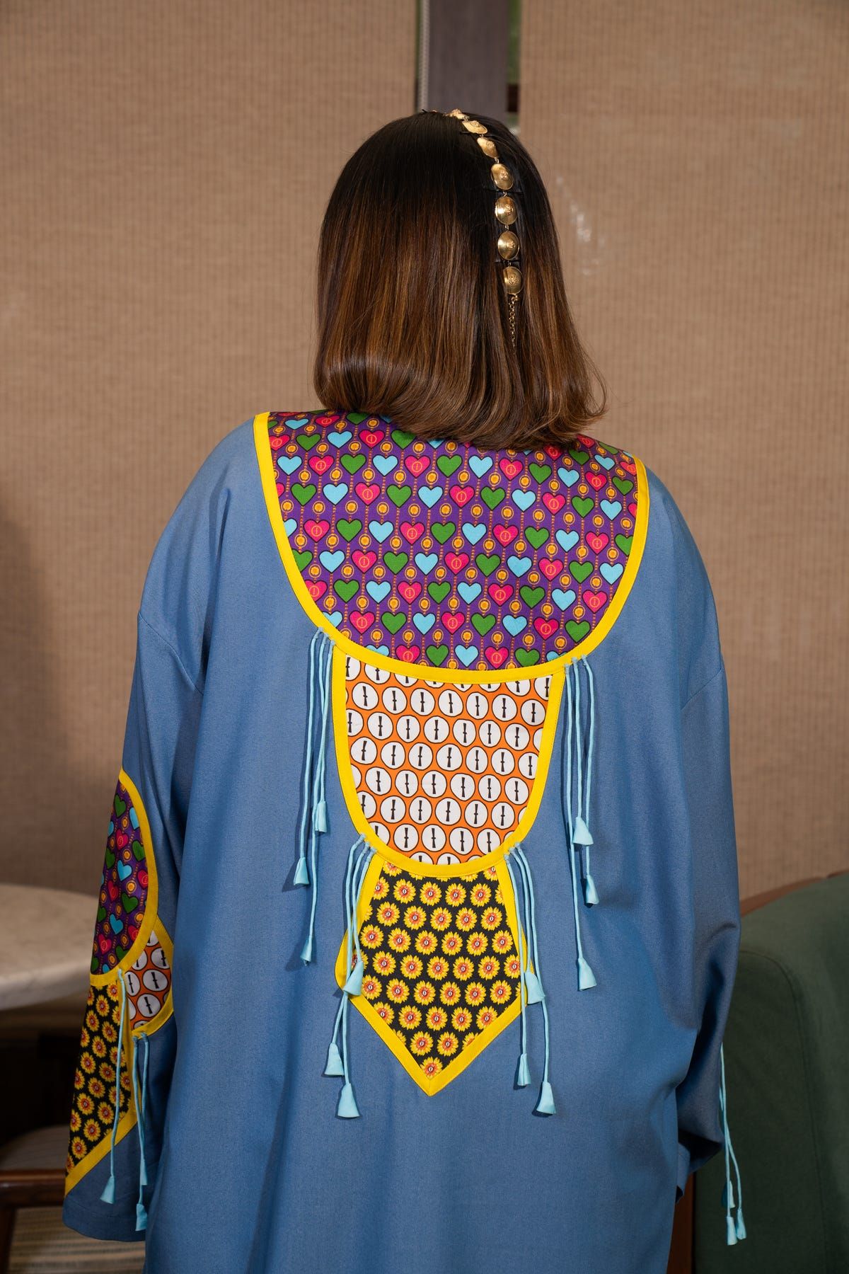Yoke patchwork kurta set - image 4