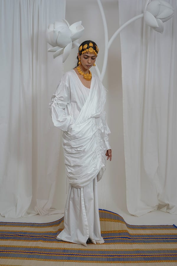 Saim — Pocket saree dress