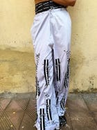 Tie-up fringed trouser view 4