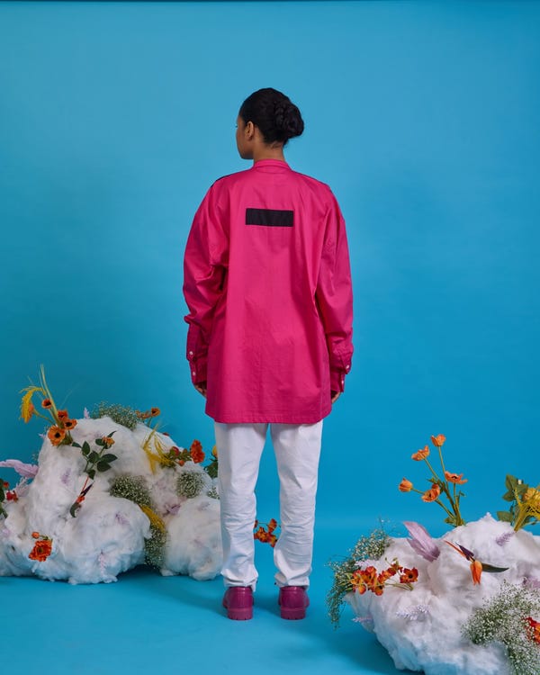 Saim — Multi fringed shirt