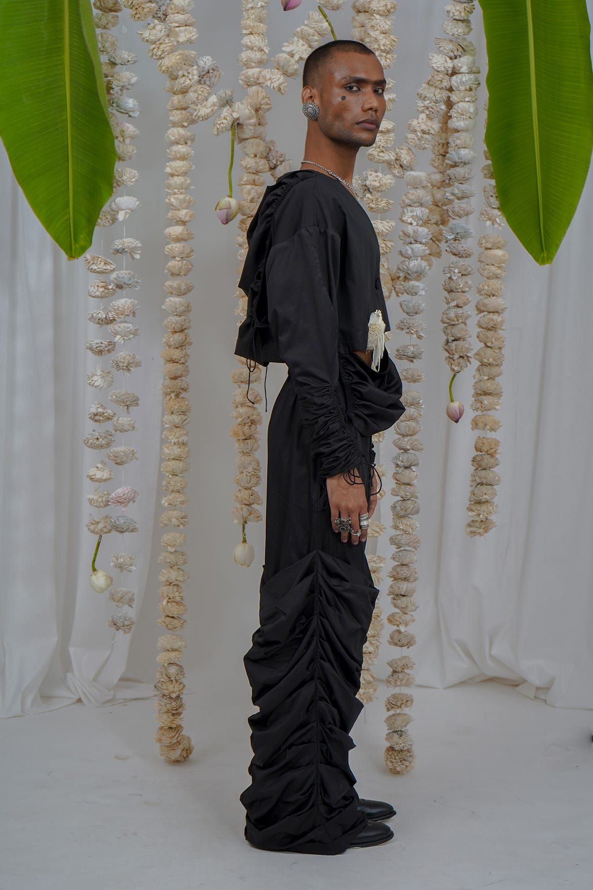 Heart cropped jacket set - image 3