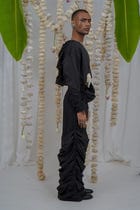 Heart cropped jacket set view 3
