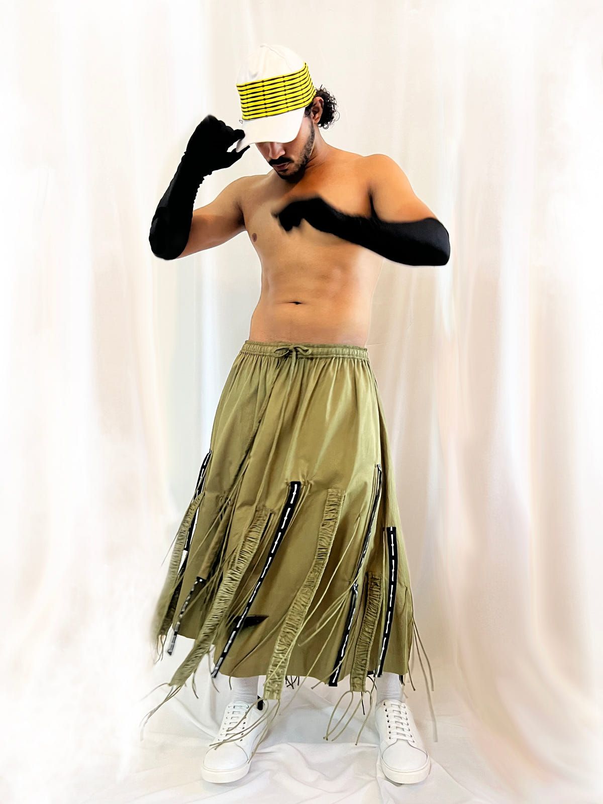 Cut-out fringed skirt - image 3