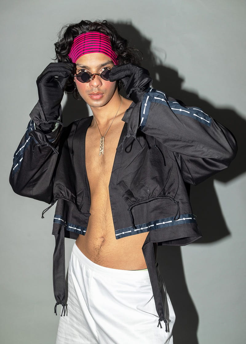 Apron crop jacket