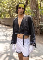 Apron crop jacket view 2