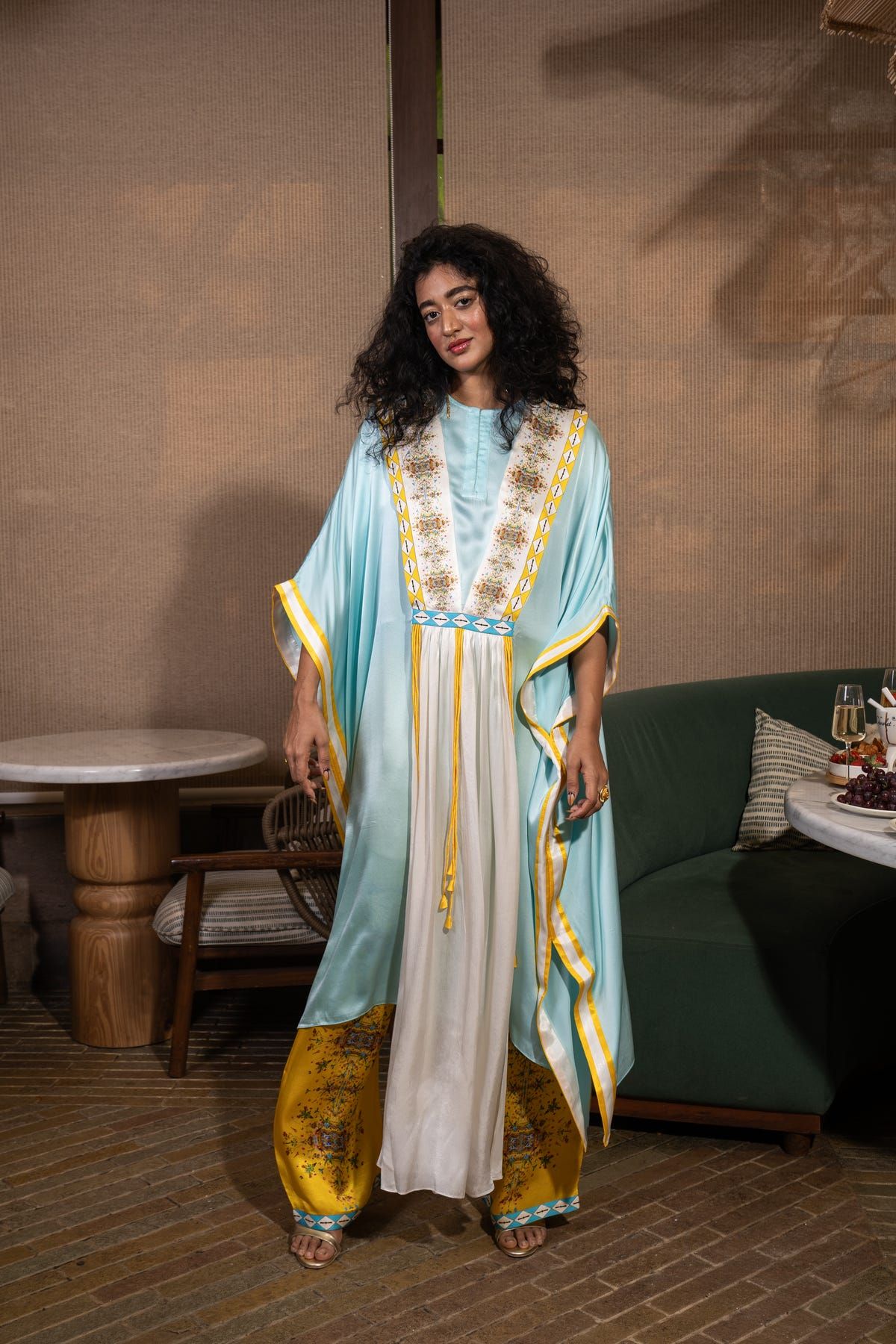 Dupatta drape kaftan set - image 6