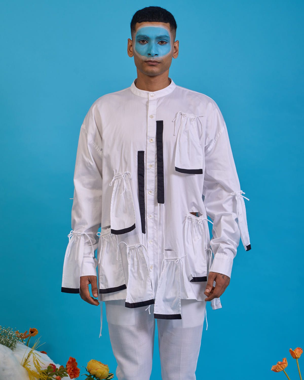 Gathered ruffle shirt - image 1