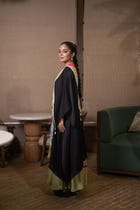 Patchwork cowled kaftan set view 3