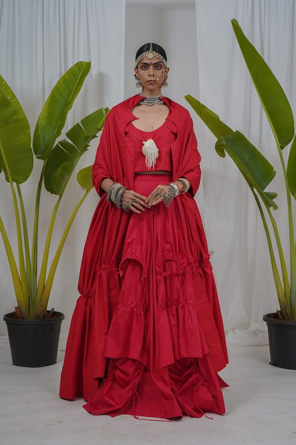 Saim — Umbrella skirt set