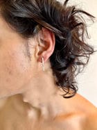 The logo earrings view 2