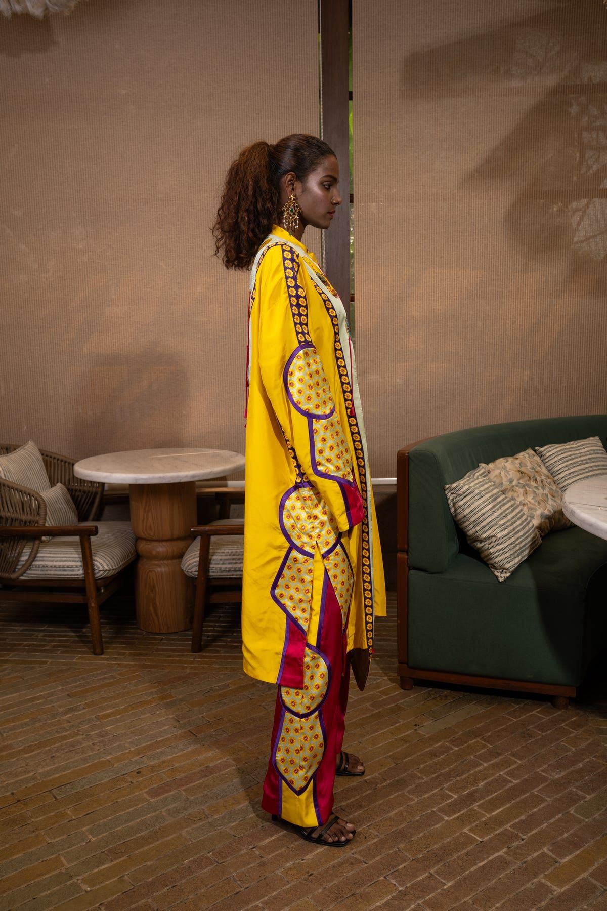 Amoeba fringed kurta set - image 2