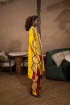 Amoeba fringed kurta set view 2