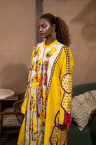 Amoeba fringed kurta set view 4