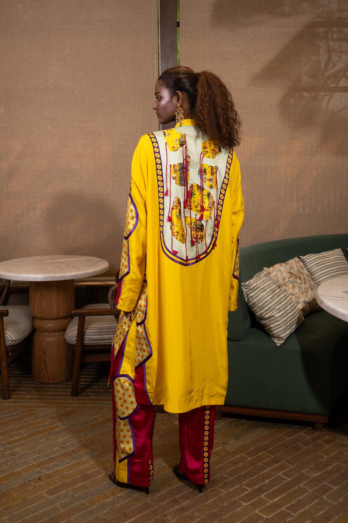 Amoeba fringed kurta set - image 5