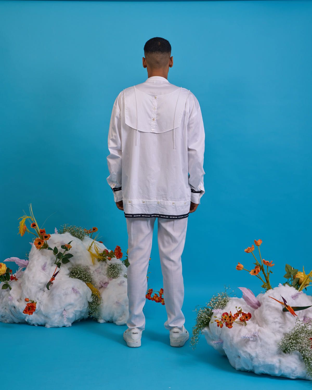 Deconstructed kurta yoke shirt - image 4