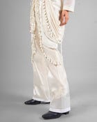 Cord fringe top + Drape tassel trouser set view 2