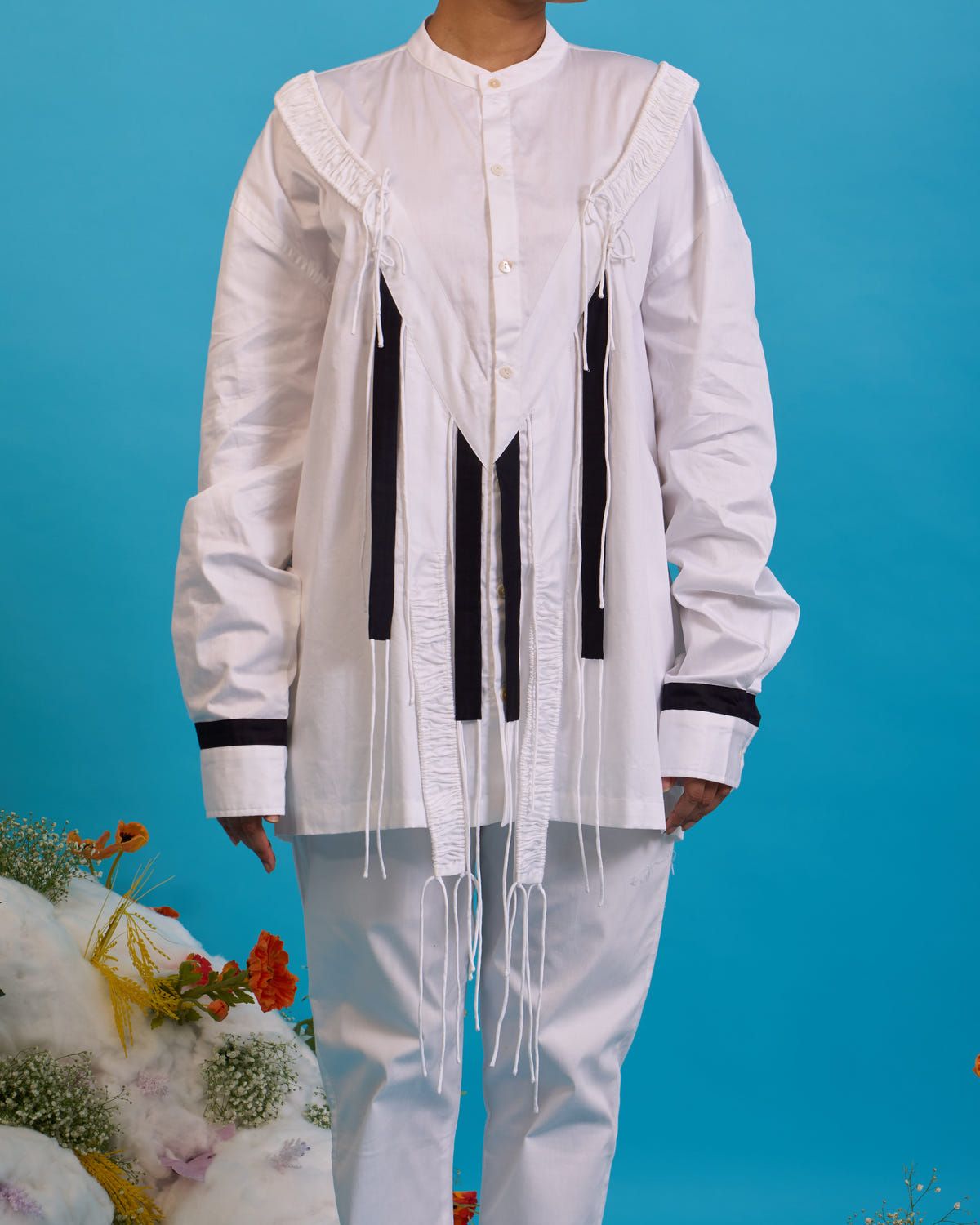 Yoke fringed shirt - image 5