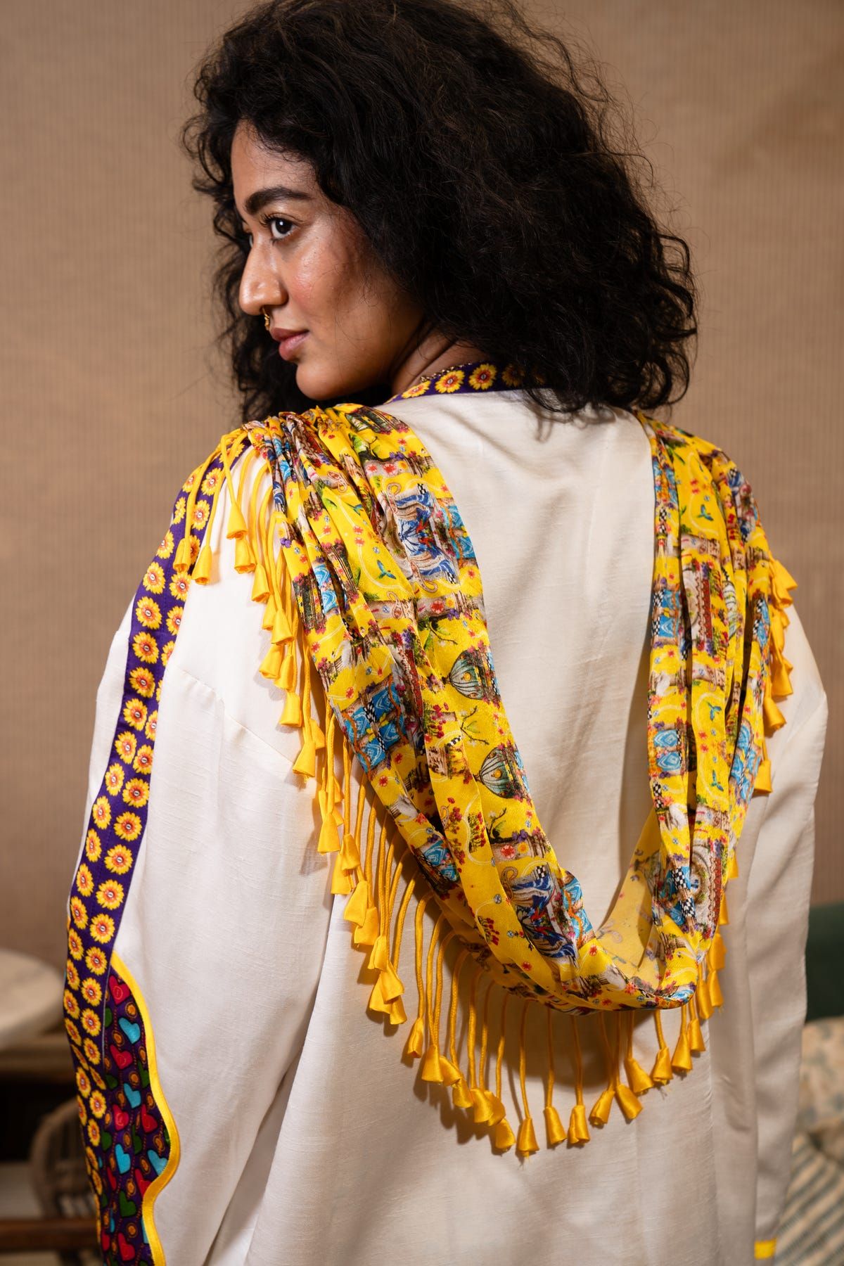 Tassel drape jacket set - image 4