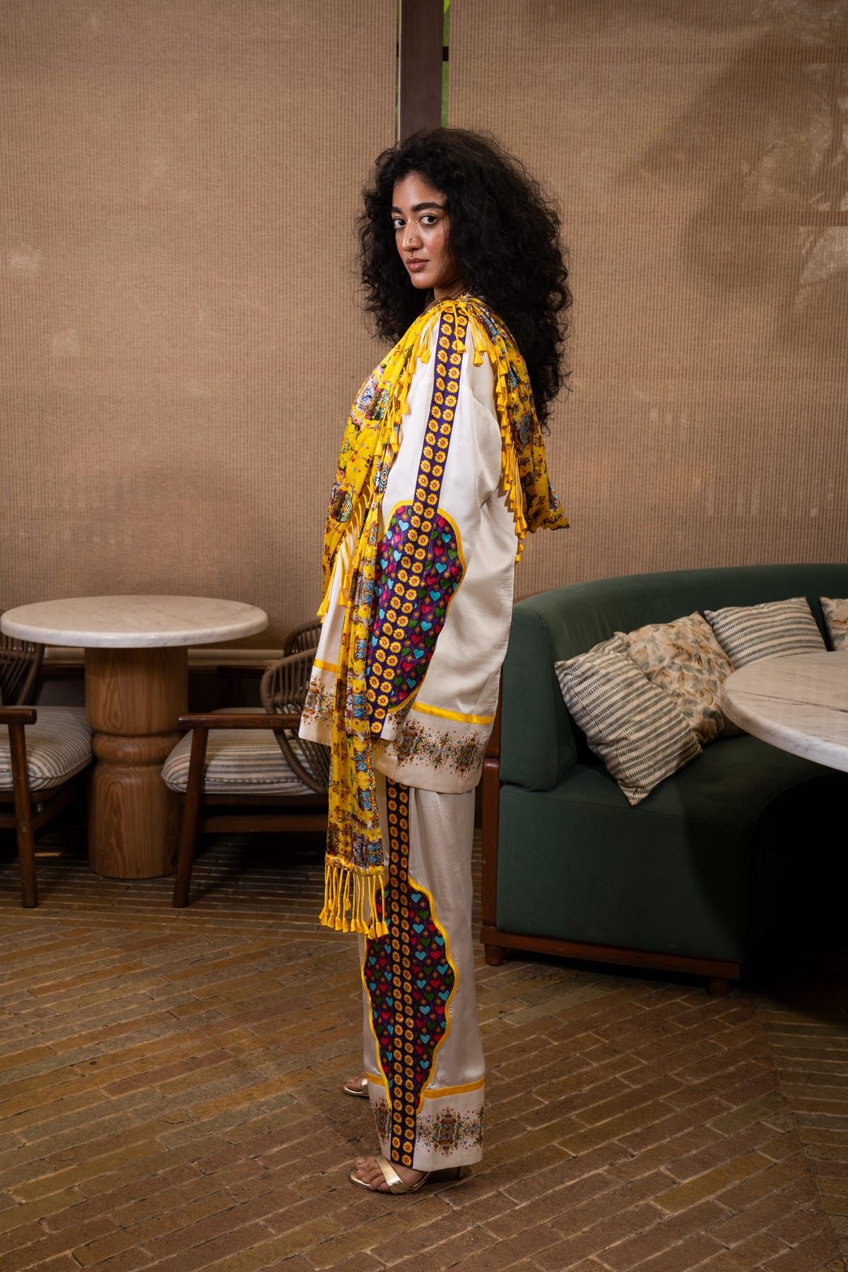 Tassel drape jacket set - image 5