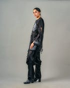 Cut-out tassels jacket + Pick-up trouser set view 3