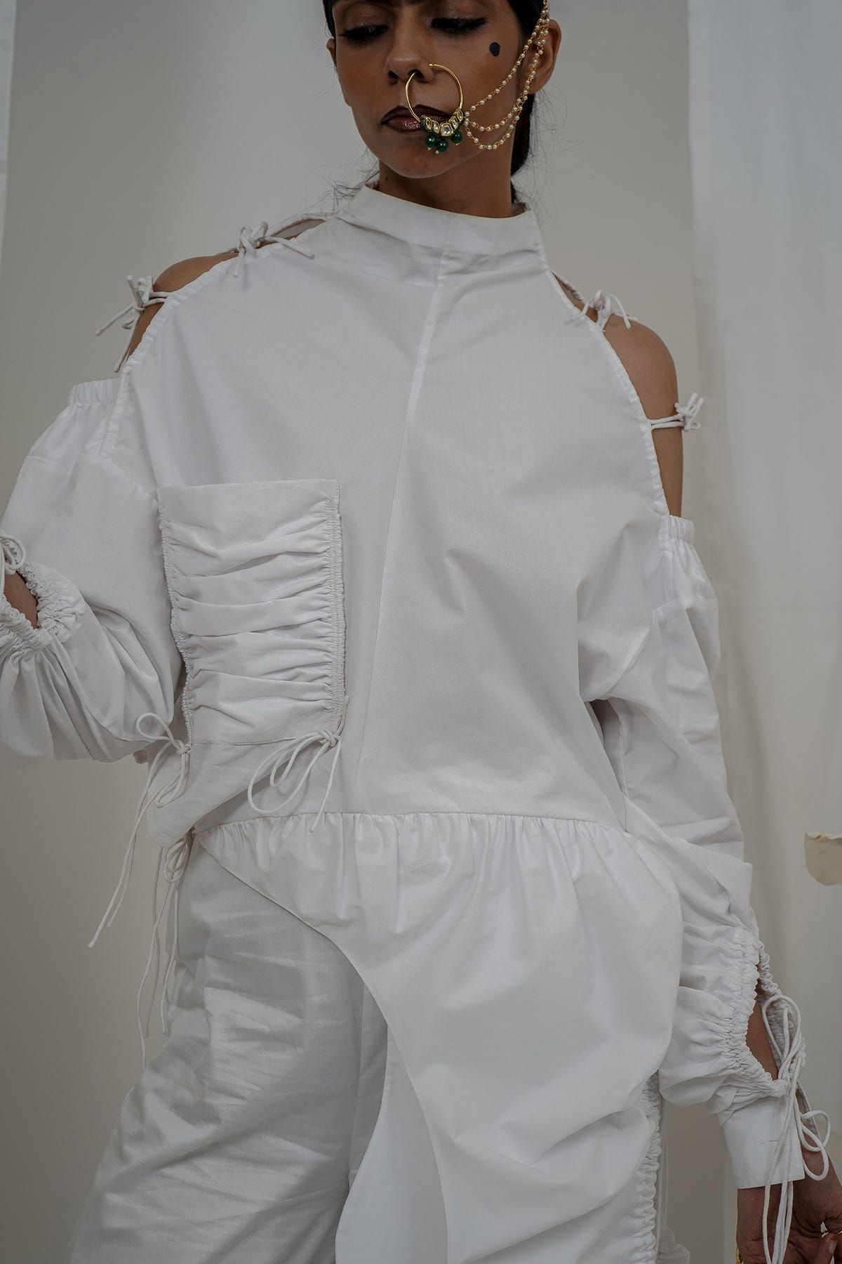 Gathered crop top - image 4