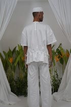 Gathered pocket T-shirt view 3