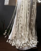 Neckline tassel fringe kurta + Fringed trouser set view 5