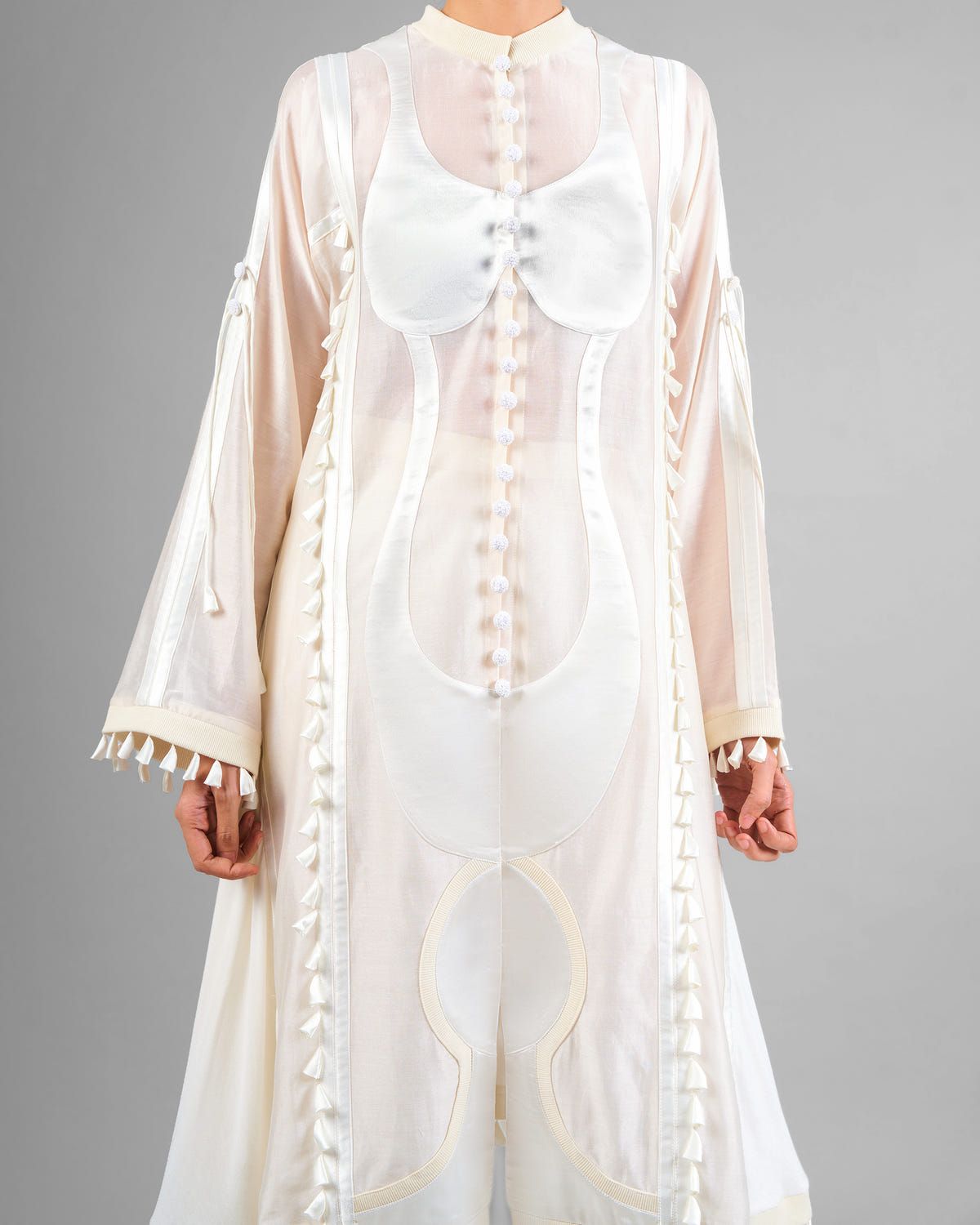 Sculptural tassels jacket + Cords trouser set - image 2