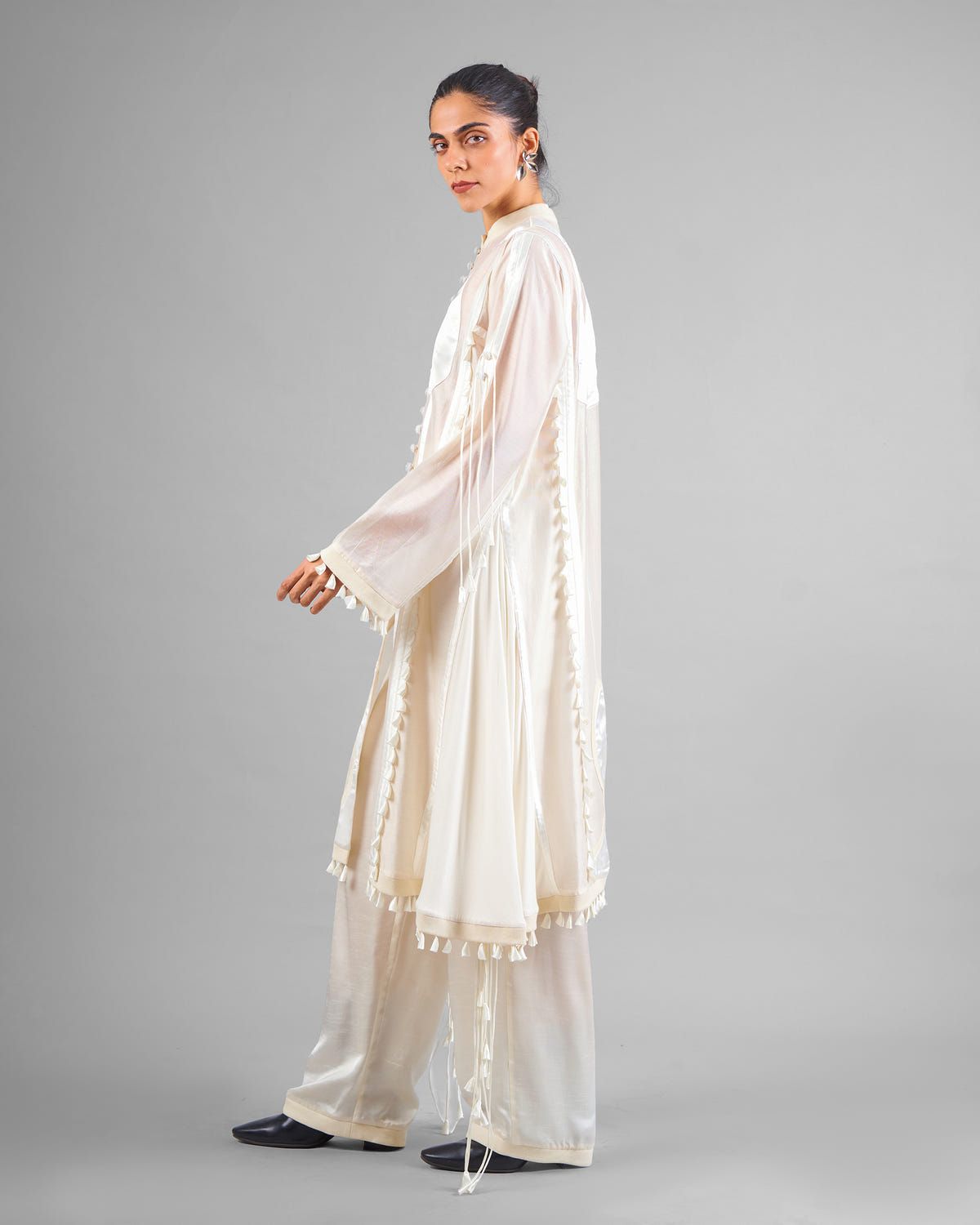 Sculptural tassels jacket + Cords trouser set - image 3