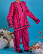 Ruffled kurta set view 4