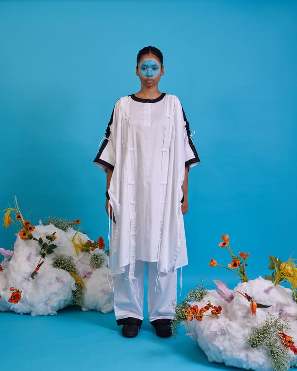 Saim — Suspender kaftan set