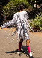 Cut-out fringed jacket view 5